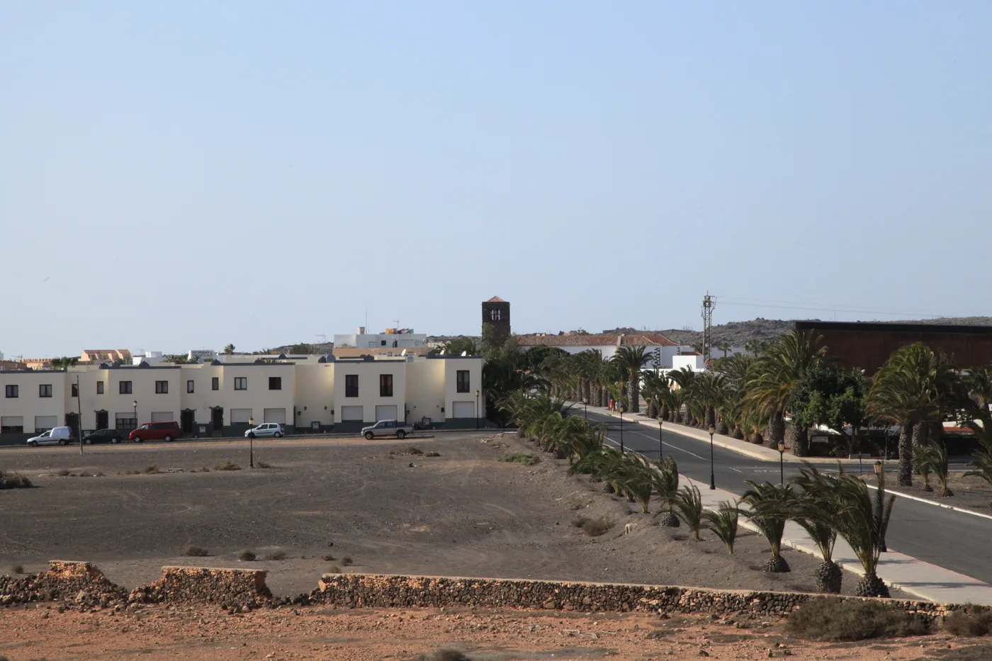 The Casa de los Coroneles in La Oliva, with its battlemented towers