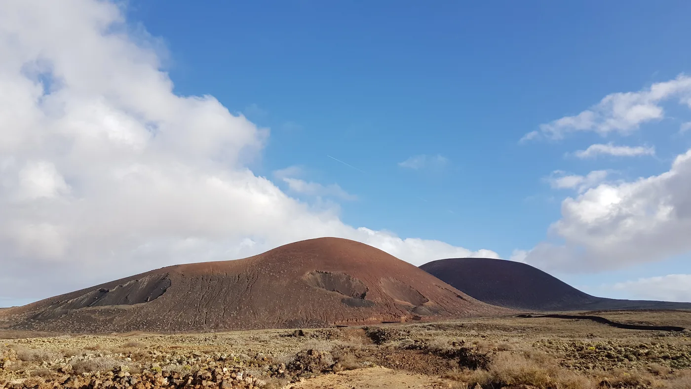 The volcanic slopes of Calderón Hondo near Lajares.