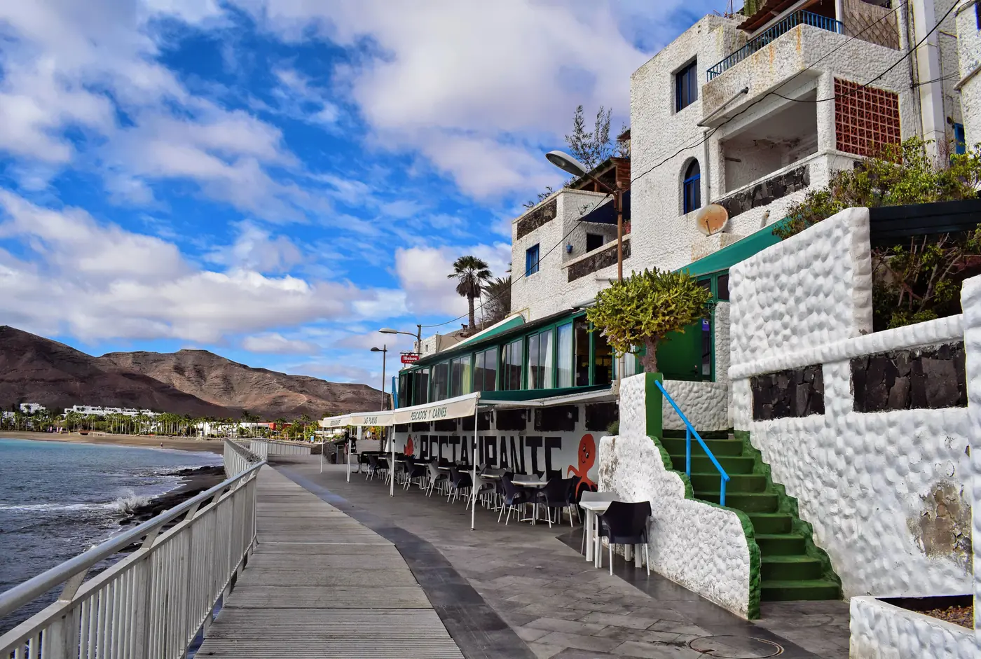 The seaside promenade of Las Playitas