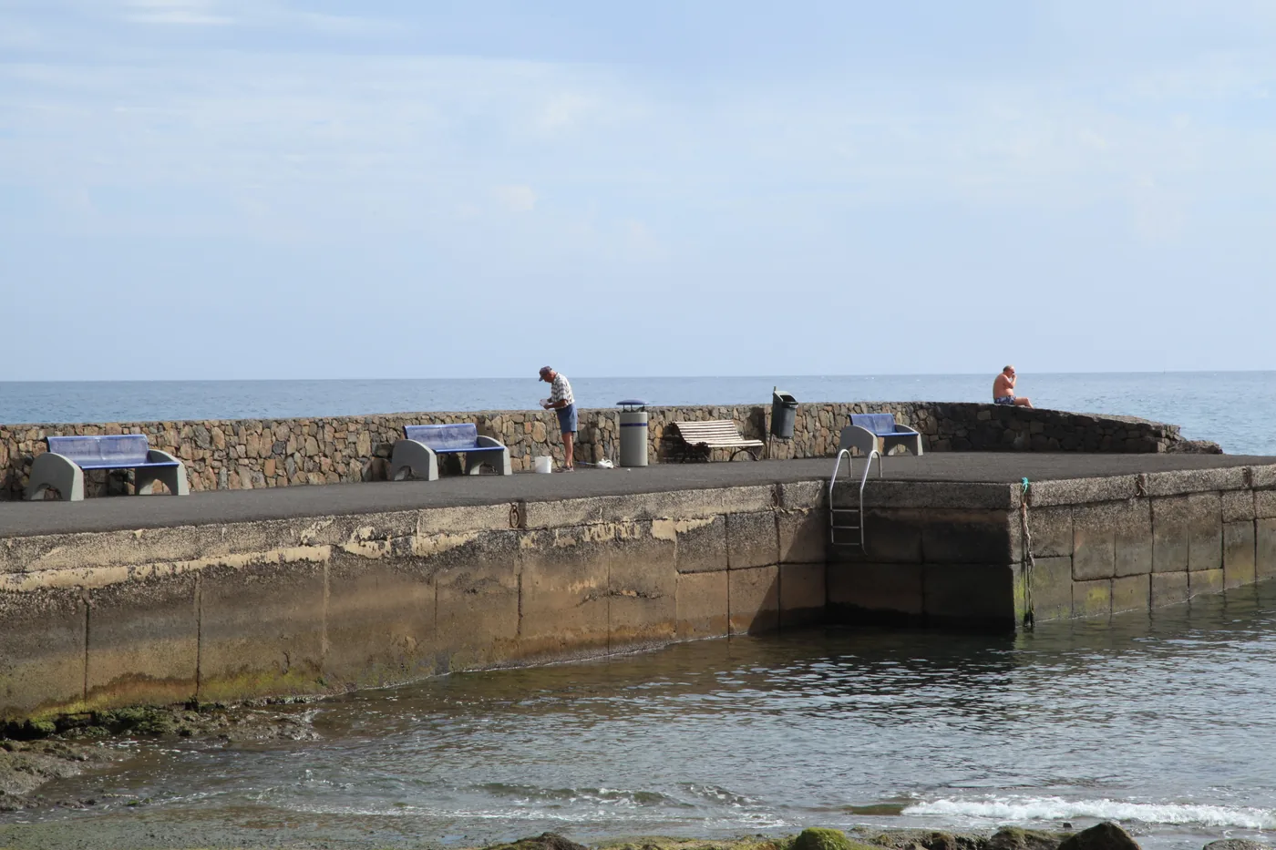The small harbour of Las Playitas off Avenida Miramar