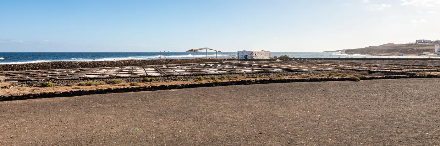 The Salt Museum and its pans in a wide view