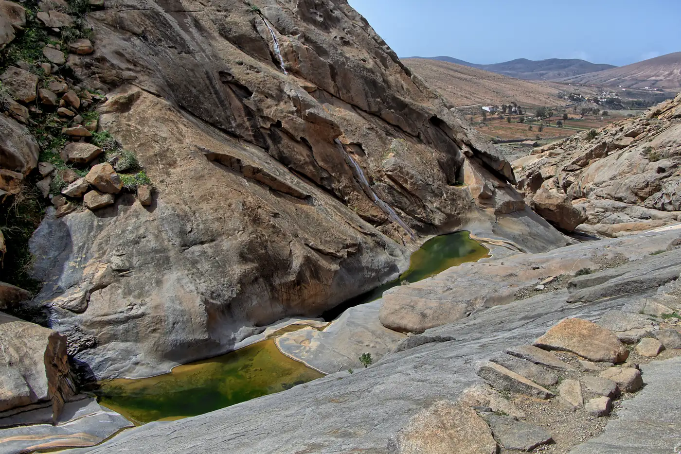 Rocky landscape in the Barranco de las Peñitas.